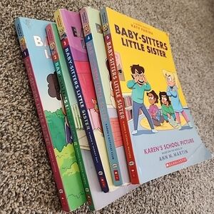 Lot 5 BABY-SITTERS LITTLE SISTER Graphic Novels Books Volumes 1-5 Ann M. Martin